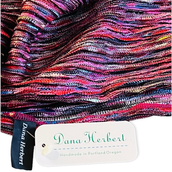 NEW Dana Herbert Scarf Multicolored Knit - Picture 3 of 8
